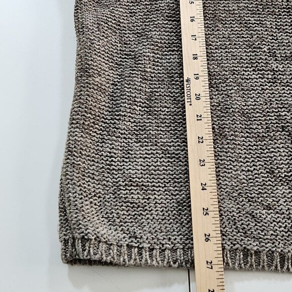 Banana Republic Linen Sweater Men M Brown Ombre LS Crewneck Sustainable Neutral - Picture 8 of 14
